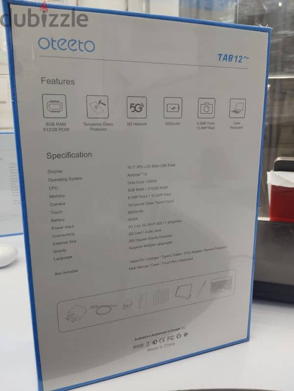 Oteeto Tab 12 Pro, 512 GB 1