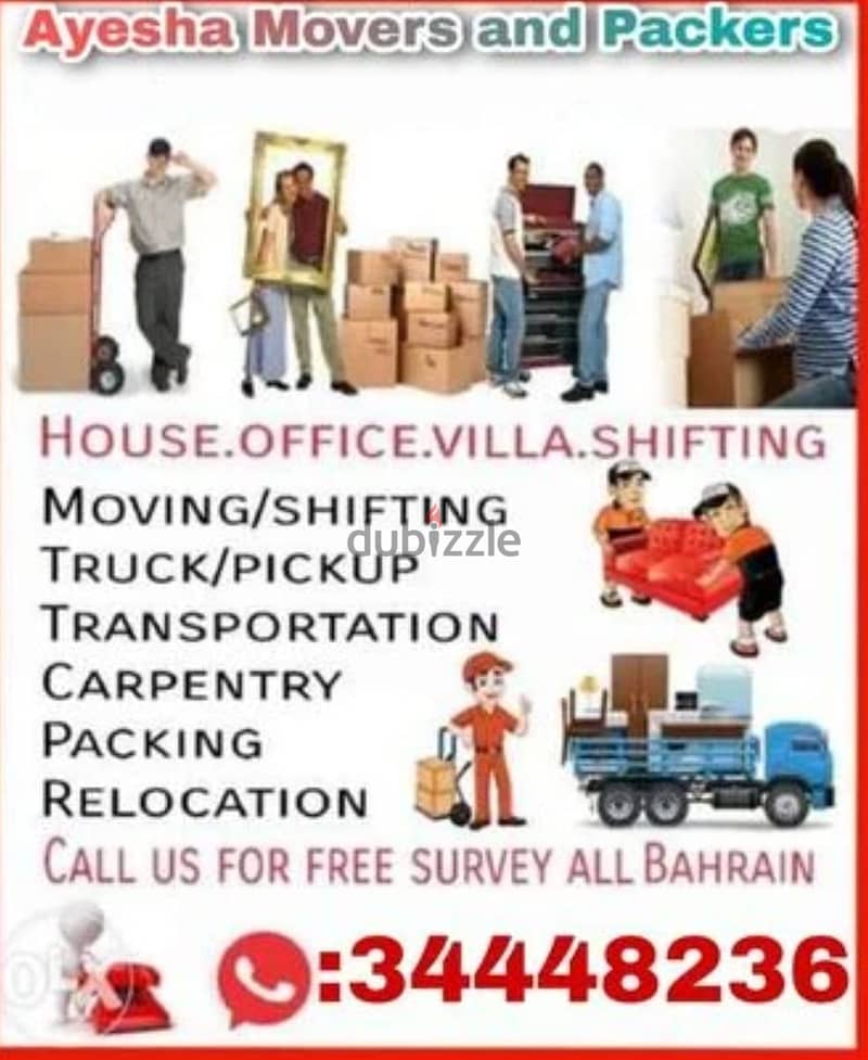 Ayesha Movers/Professional LOWEST RATE  Bahrain&All GCC House Shiftin 2