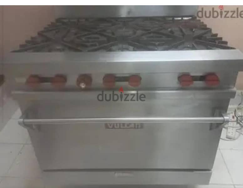 Electric 3 phase oven and high presure cooking range for sale 1