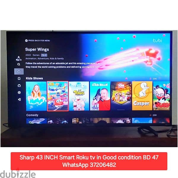 Sharp 43 inch smart tv and other items for sale with Delivery 0