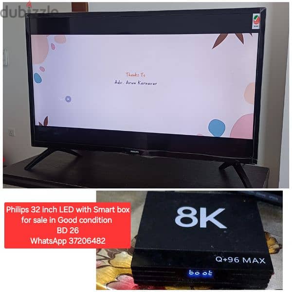 Sharp 43 inch smart tv and other items for sale with Delivery 1