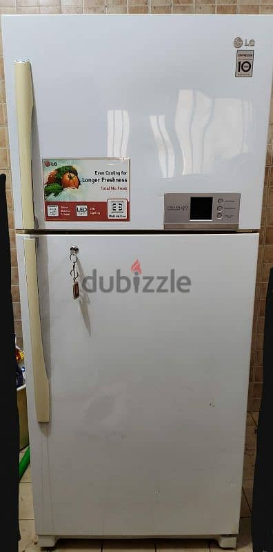 LG 460 Litre Refregerator+Freezer with 3D Cooling and Fast Freezing 0