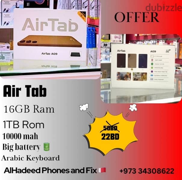 Air Tab 1000GB Memory 16GB Ram 0