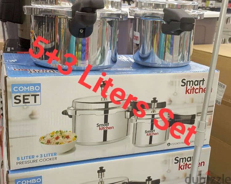 Pressure cooker 2 in 1 set 5+3 Liters 0