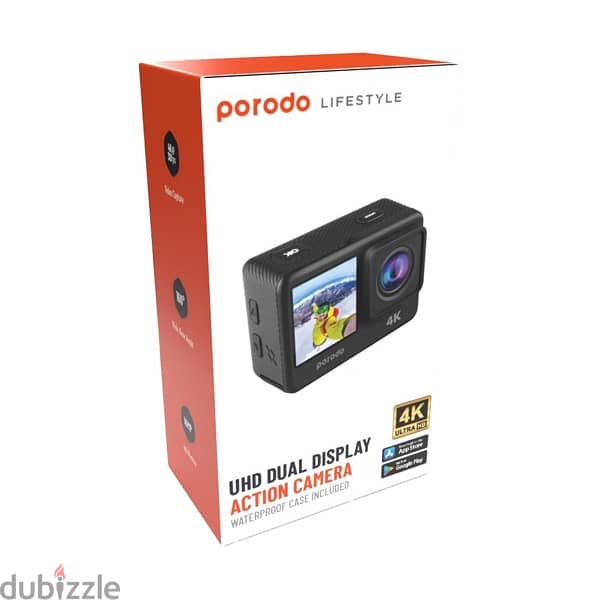 PORODO FULLY WATERPROOF UHD ACTION CAMERA 0