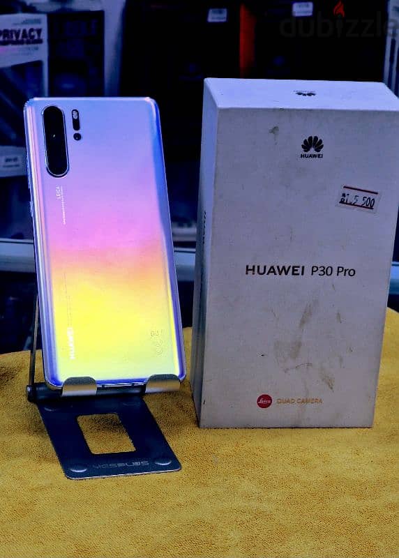 huawei p30 pro 8gb 128gb  box have charge no have 1