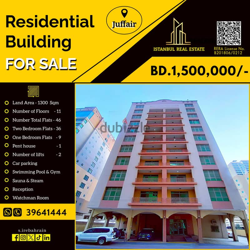 Residential Building for Sale in Juffair - BD 1.5 Million 0