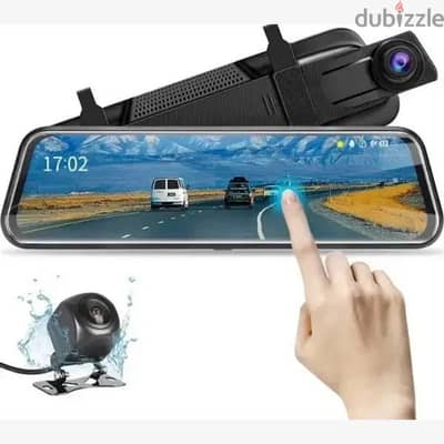 Car DVR-rearview mirror with 9.66 inch touch display H02 Recorder