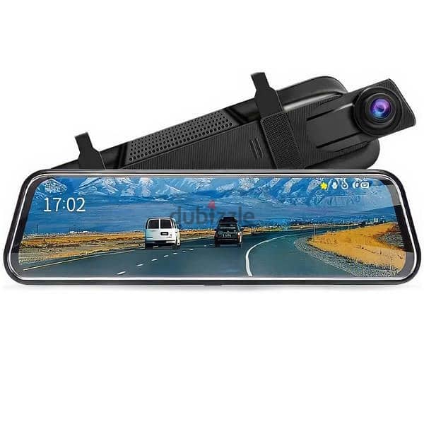 Car DVR-rearview mirror with 9.66 inch touch display H02 Recorder 1