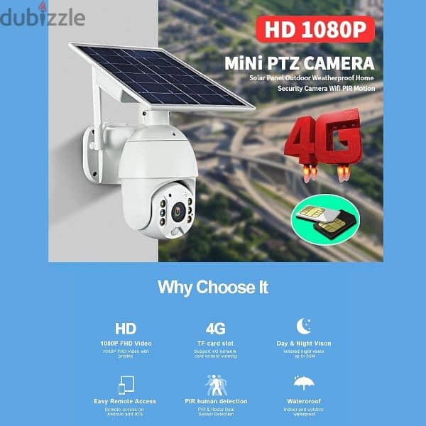 4G Solar Camera for Home, Office security Surveillance Camera 7