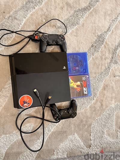 ps4 with 2game and 2controller