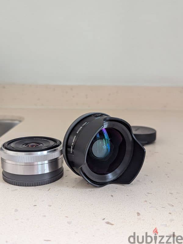 Sony 16mm - 2.8 + wide angle converter for A6000 Series 1