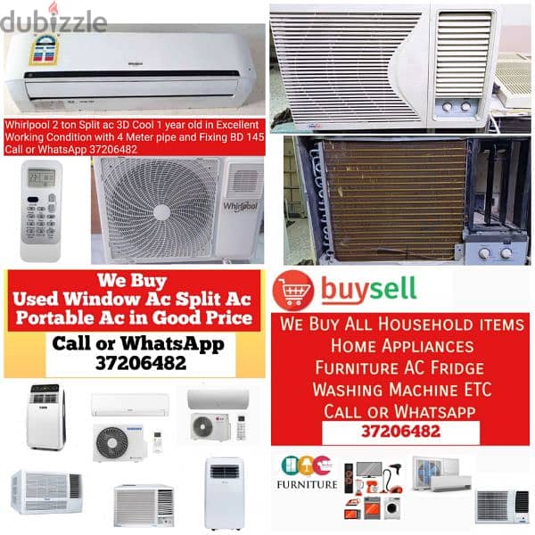 Split ac window ac and other items for sale with Deliveryy 0