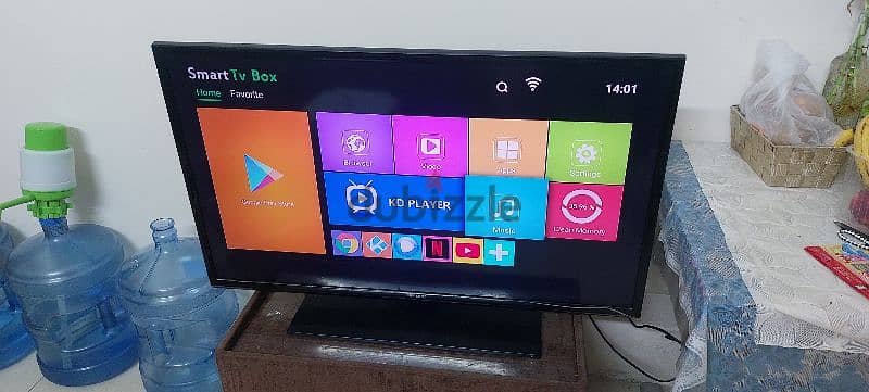 39" TV with set up box for sale 1