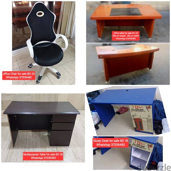 Office chairs table and other items for sale with Delivery 0