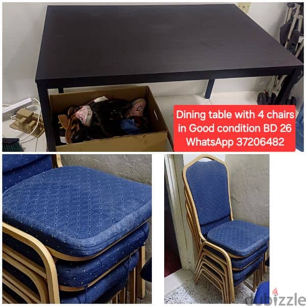 Office chairs table and other items for sale with Delivery 2