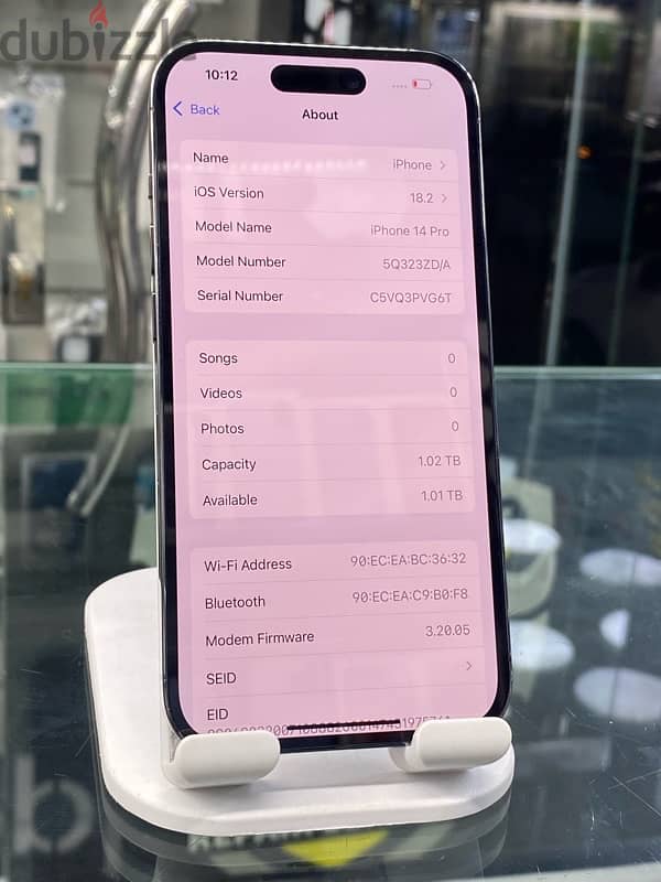 14 PRO 1 TB 100% battery (NO CONTRACT) 0