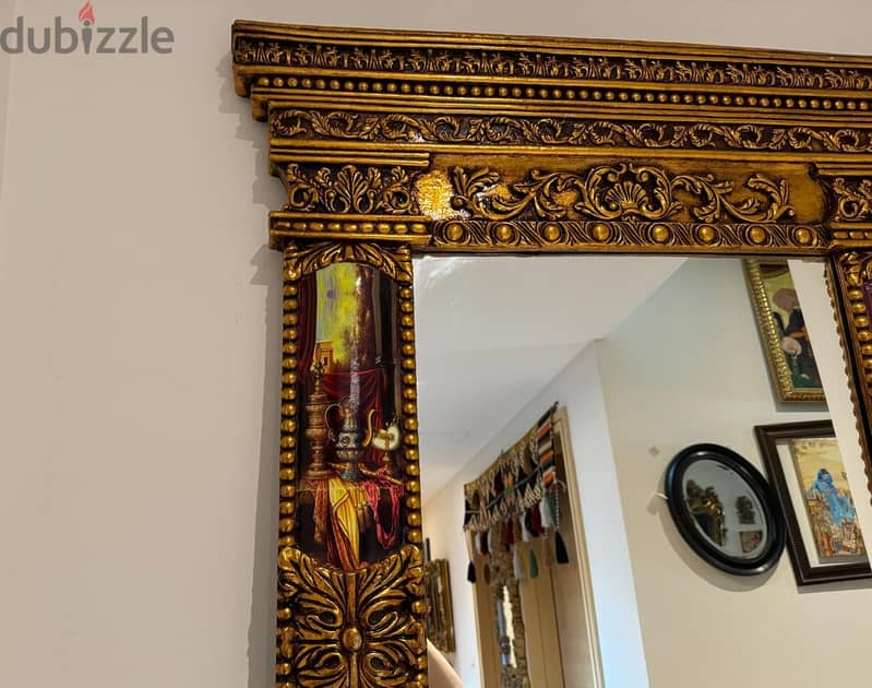 Antique-Style Mirror with painting-Artwork 3