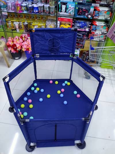 Children Playpen With Happy BasketBall Game