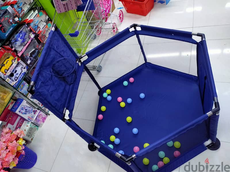 Children Playpen With Happy BasketBall Game 1