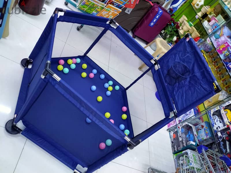 Children Playpen With Happy BasketBall Game 2