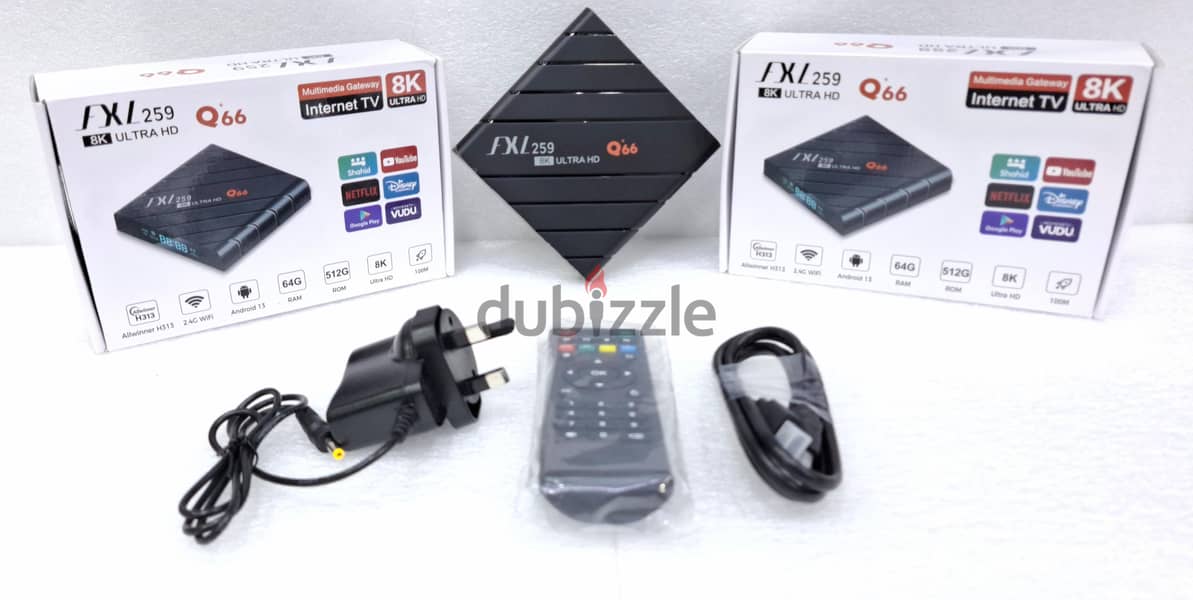 Smart TV Box 8K Ultra HD with Android 13 (All TV & Movies Channels 2