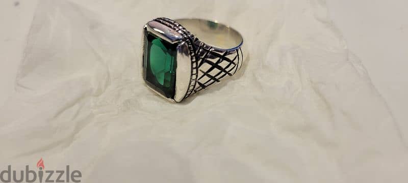 silver rings with natural stones 11