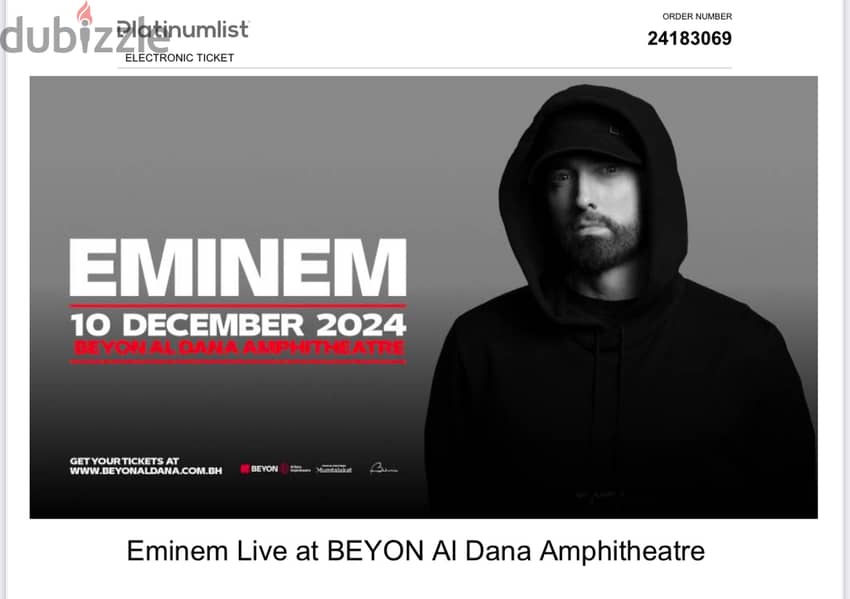 Eminem tickets 1