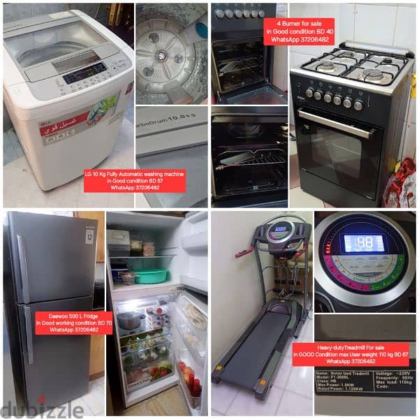 Toshiba washing machine and other items for sale with Delivery 0