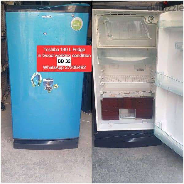 Toshiba washing machine and other items for sale with Delivery 11