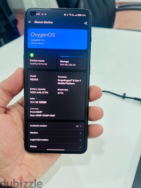 oneplus 10pro 5G 12/256 3