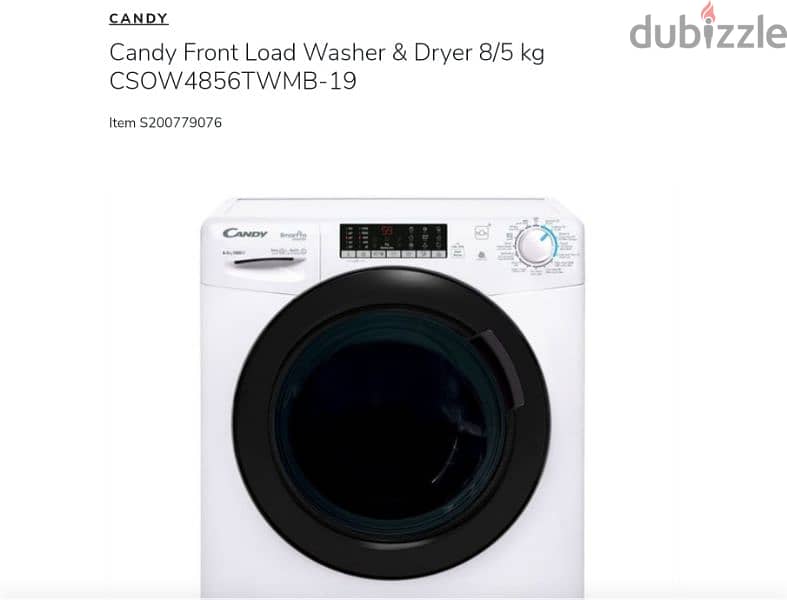 Candy washing machine with dryer for sale 2