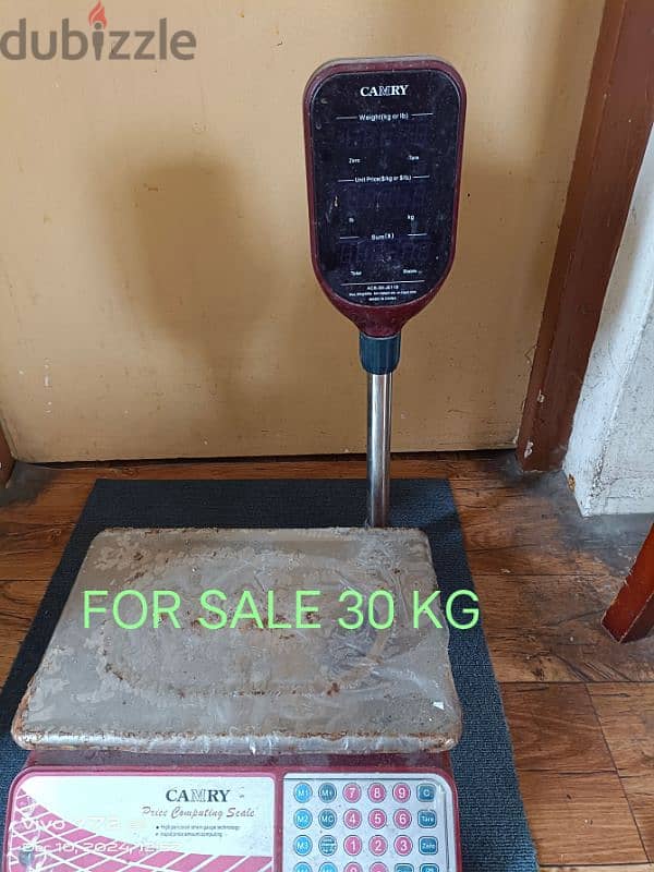 Camry digital weight scale 30 kg condition good 0