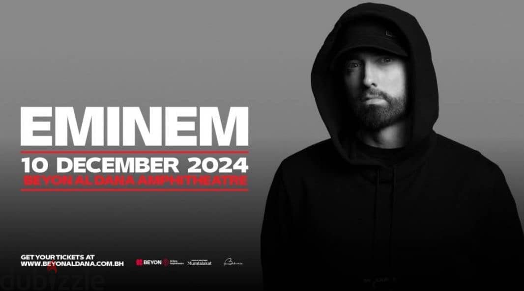 3 Eminem tickets E1 (70 bd negotiable) 0