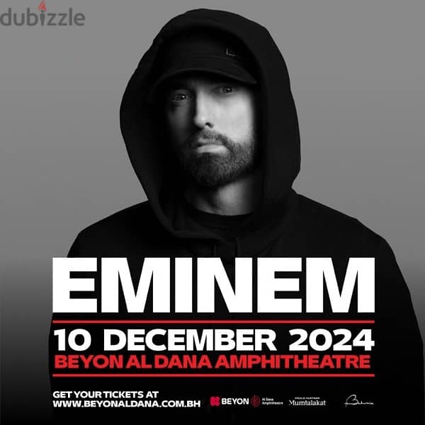 EMINEM TWO TICKETS B SECTION FOR BD150 0