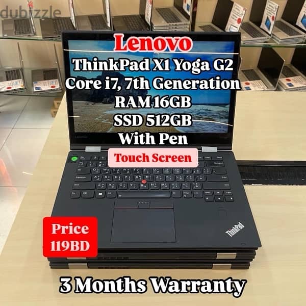 Lenovo ThinkPad X1 Yoga G2 Core I7, 7th Generation 0