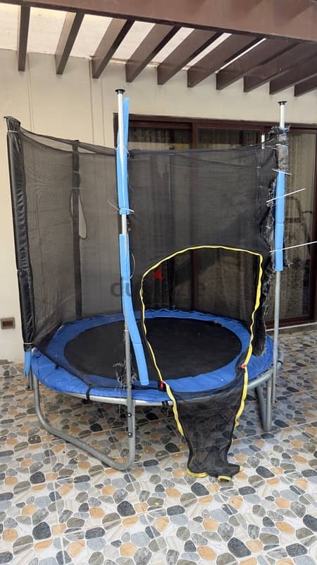 Big size Trampoline and slide for sale 2