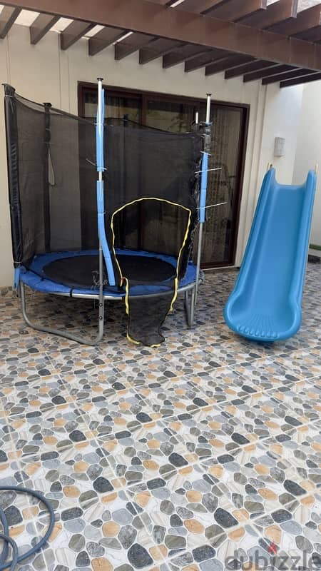 Big size Trampoline and slide for sale 6