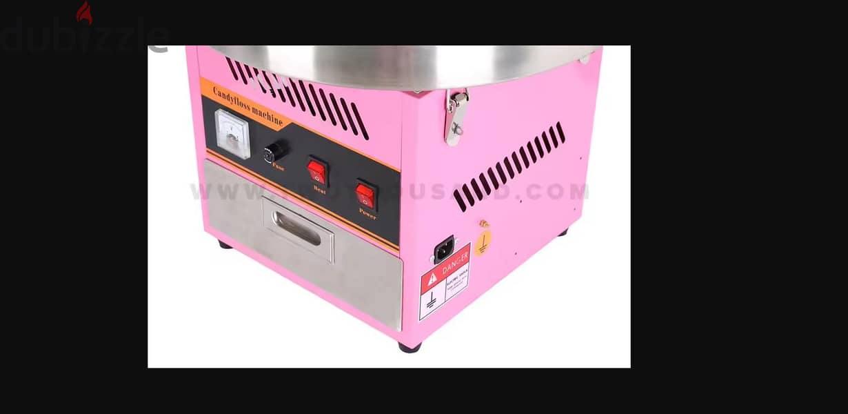 Cotton Candy Machine 1000W Electric Commercial Floss Maker Steel Bowl 0