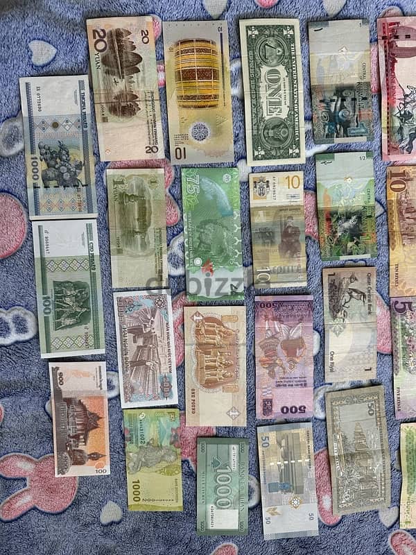 different countries banknote currency notes 5