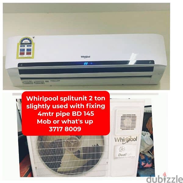 LG splitunit 2.5 ton and other household items for sale with delivery 16