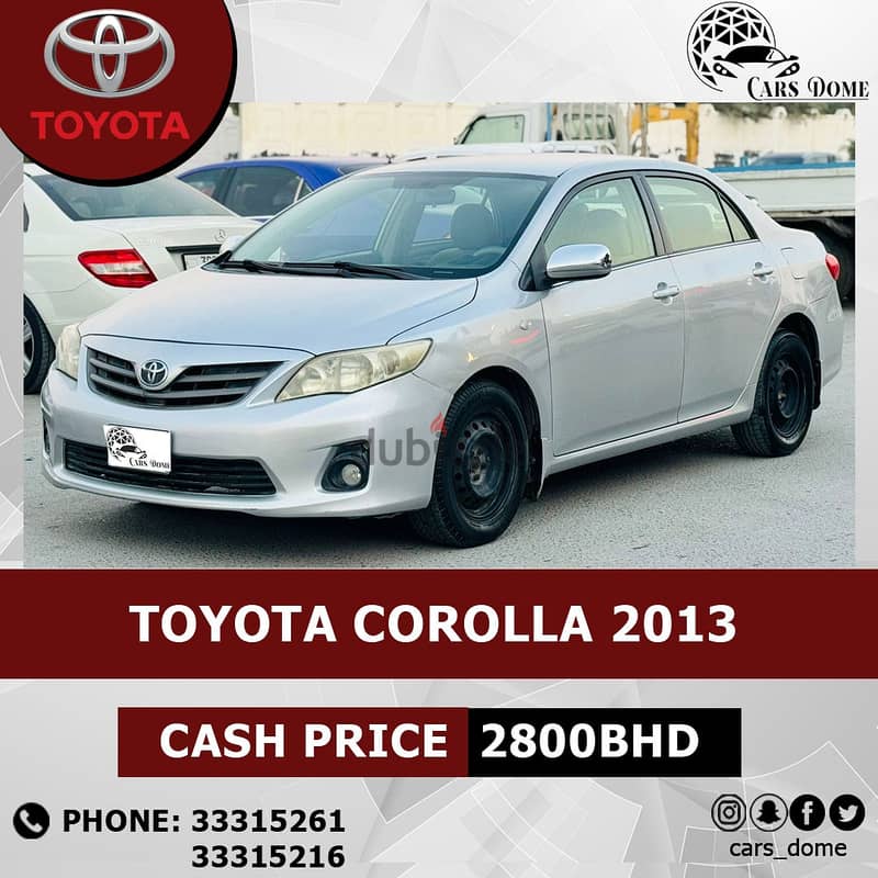 Toyota Corolla 2013 1.8L 6