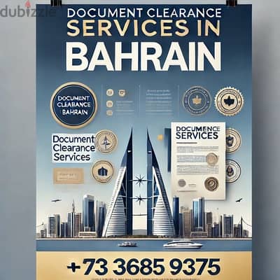 Bahrain Visit Visa and Documents clearance services +973 3685 9375