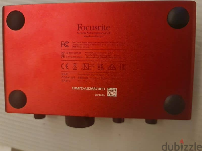 Focusrite scarlett solo 4th gen audio interface 1