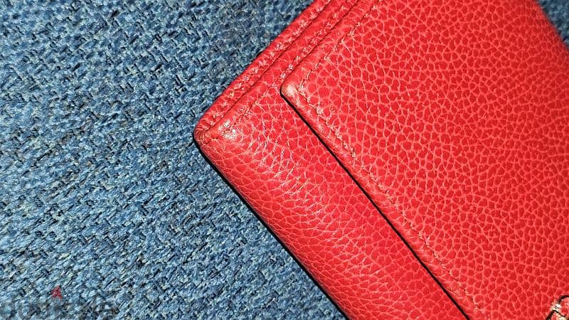 Carolina Herrera Long Wallet with Pouch (Red) 5