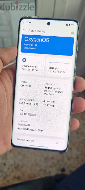 urgent sell OnePlus 11r 5g ram 16+12/256 gb 3