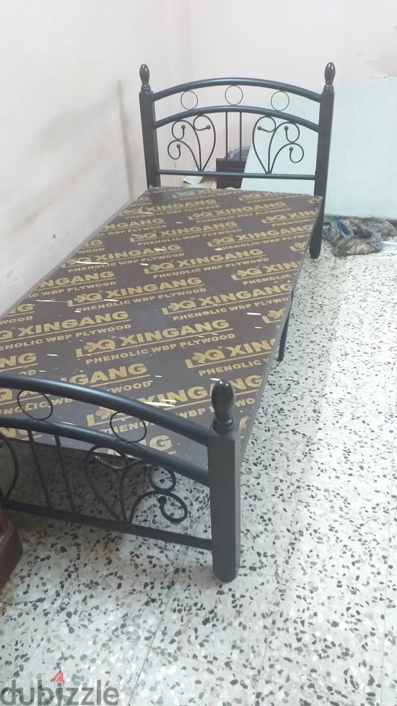 single bed frame with plywood for sale 0