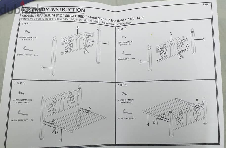 single bed frame with plywood for sale 5