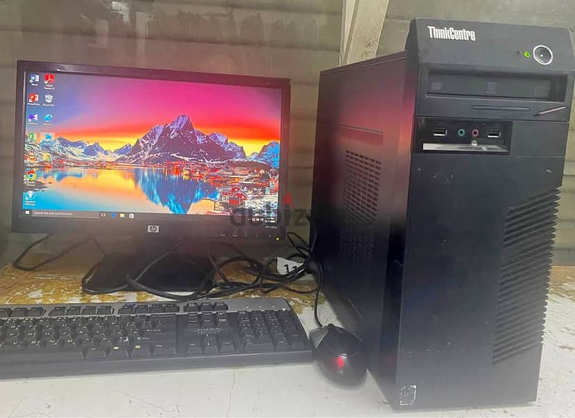 Lenovo core i3 4th gen desktop full set 0