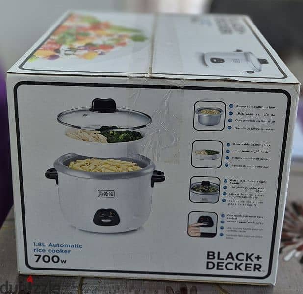 Black and decker 1.8L rice cooker 0